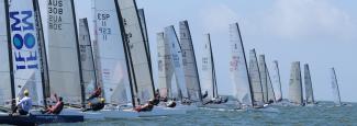All top 9 boats of 2007 La Baule Europeans are present in Belmont!